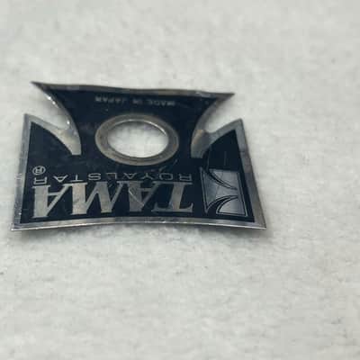 Tama Royalstar Badge (TDG-D-244) 80's - black/silver image 2