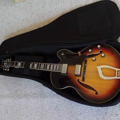 Hagstrom HJ800 Jazz Guitar - Gloss Tobacco Burst image 7