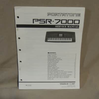 Yamaha PSR-7000 Portatone Service Manual [Three Wave Music]