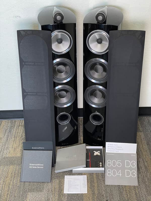 B&W Bowers & Wilkins 804 D3 Loudspeaker (Pair) image 1