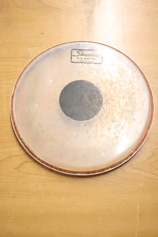 Slingerland 8" Clear Black Dot C.S. Batter Drum Head Vintage image 1
