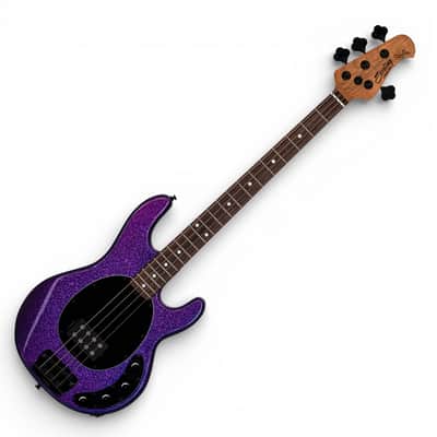 Sterling by Music Man SBMM ST-RAY34-PSK-R2 RAY34 Stingray 4-String Bass, Purple Sparkle image 1