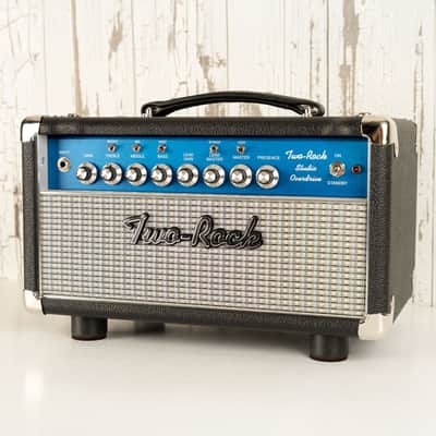 Two-Rock Studio Overdrive 35W Head - Silver Chassis Black Tolex w/Blue Smoke Cloth image 2
