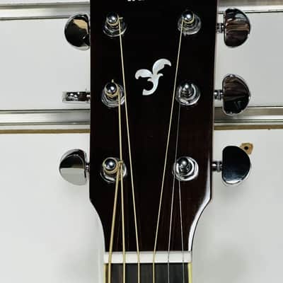 Yamaha FG-TA TransAcoustic Dreadnought 2010s - Vintage Tint image 7