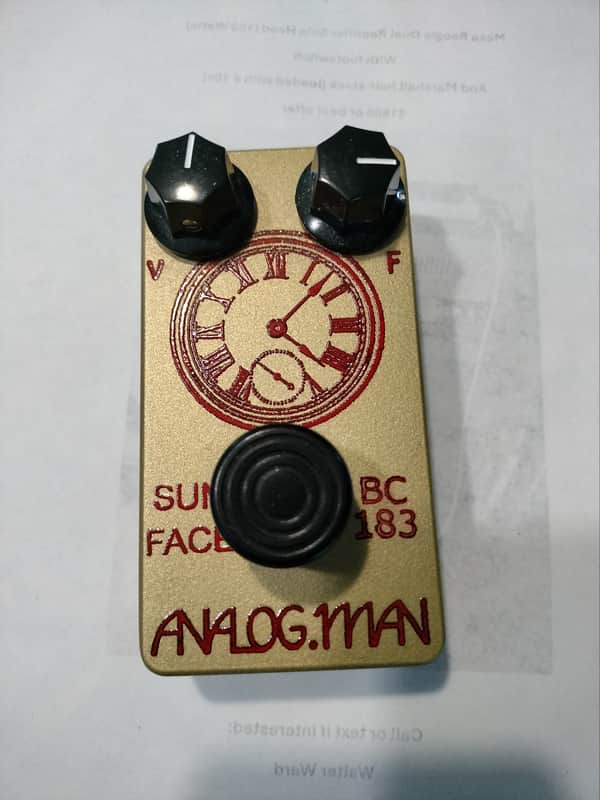 Analogman Sun Face BC183 Silicon Fuzz 2010s - Gold image 1