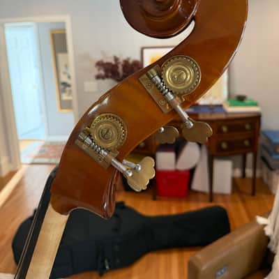Johannes Kohr 2002 K-64 3/4 Upright Acoustic Bass (w/ Bow, Case, Wheel & many other accessories) image 6
