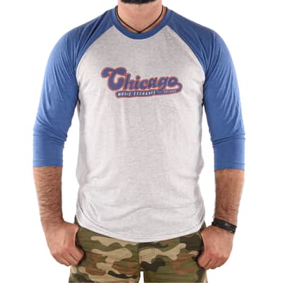 CME "Rec League" Vintage Royal 3/4 Raglan Baseball T-Shirt 3XL image 2