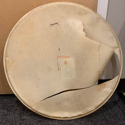 Set of 4 - Vintage Slingerland 22" & 28" Calfskin Bass Drum Heads (Rm3) image 9