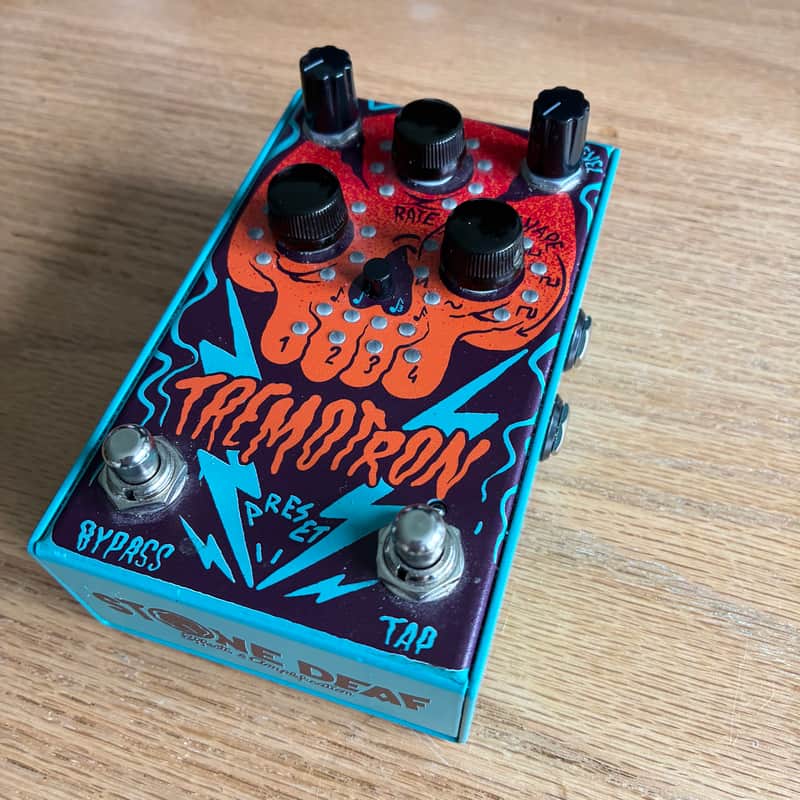 Stone Deaf FX Tremotron Analog Tremolo 2010s - Blue/Orange image 1