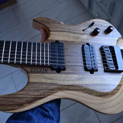 Kiesel Osiris 7 string guitar, Ultimate soft case, Korina & Ash, Great condition image 11