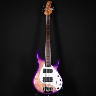 Ernie Ball Music Man StingRay Special 5 HH w/ Rosewood Fingerboard Bass Guitar- Purple Sunset 2026 (K11685) image 2