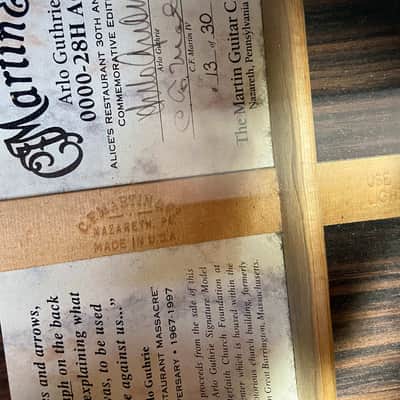 Martin Arlo guthrie Alice's Restaurant 0000-28H AG 1997 Natural image 11