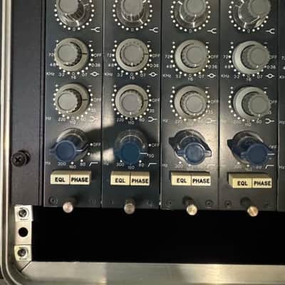 AMS Neve 8 Channel rack with 8 x 1073 (2000s - Blue) and Road Case Package image 8