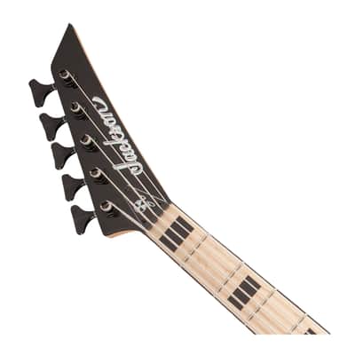 Used Jackson X Series David Ellefson Sig. Kelly Bird V Bass - Blue Stripe image 4