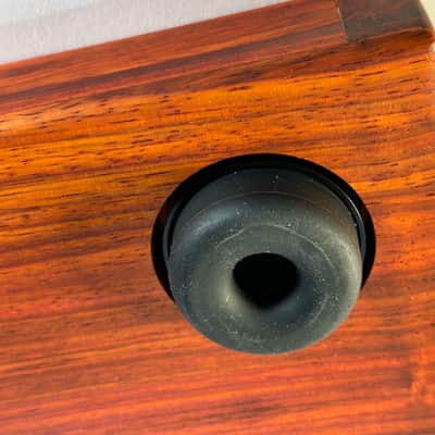 Custom made turntable isolation platform made with Solid padauk wood image 14