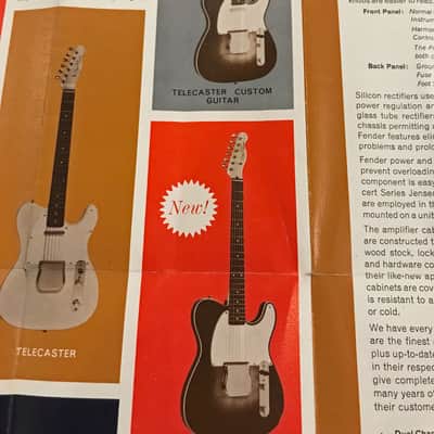 Original Vintage 1961 Fender Fold-Out Catalog image 8