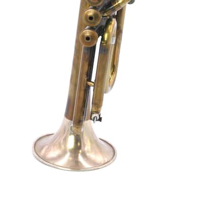 1952 Olds Studio Cornet in Raw Brass w/Nickel flare image 2