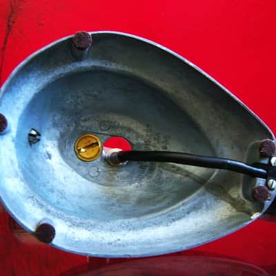 Vintage RARE 1940's MEG M-15 model / Shure 708A Zeppelin crystal microphone Hi Z w cable and S-36 stand image 18