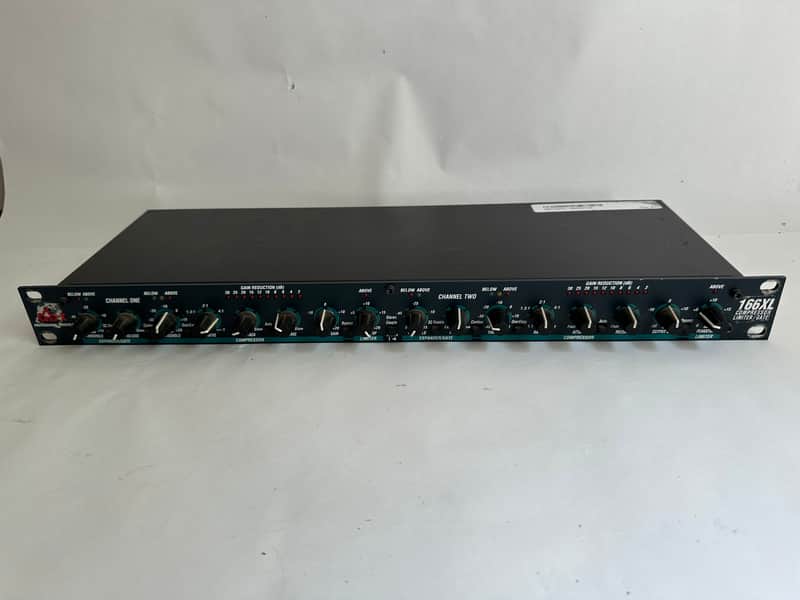 dbx 166XL Stereo Compressor / Limiter / Gate 2000s - Black image 1