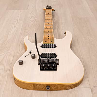 2017 Ibanez Prestige RG652AHML Left-Handed Antique White Blonde, Near-Mint w/ Case image 11