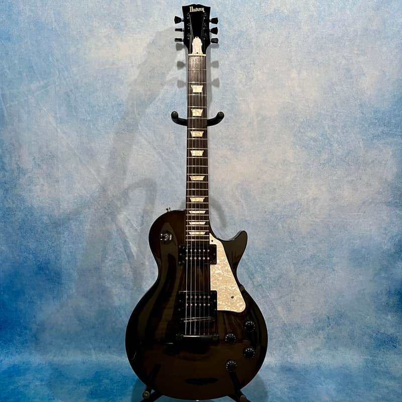 Burny LG-75JP Joe Perry Les Paul Transparent Black Made in Japan
