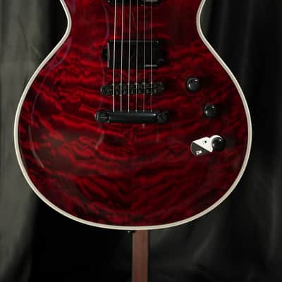 ESP LTD EC-1000 QM with Ebony Fretboard 2025 See Thru Black Cherry image 2