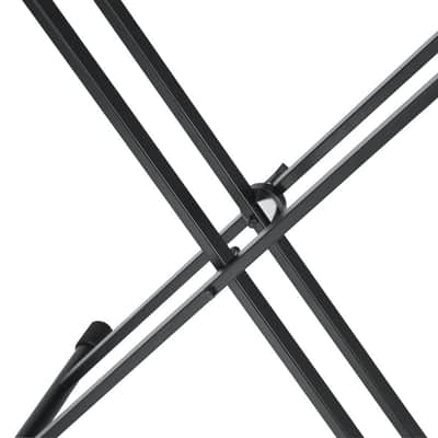 GATOR Frameworks heavy duty adjustable "X" style keyboard stand with rubberized leveling foot image 11