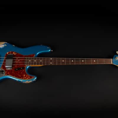 2014 Fender Custom Shop '64 Jazz Bass Heavy Relic - Lake Placid Blue with Matching Headstock | USA 1964 Vintage Reissue 4-String | CoA OHSC image 3