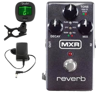 MXR M300 Reverb - Relay True Bypass & Delay Trails Modes Hi-Fi Dry Path ( FREE FENDER CLIP ON TUNER ) image 1
