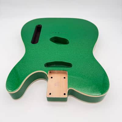 HooDoo Telecaster Body Alder Bound Sparkle Green Light htb6360 image 4