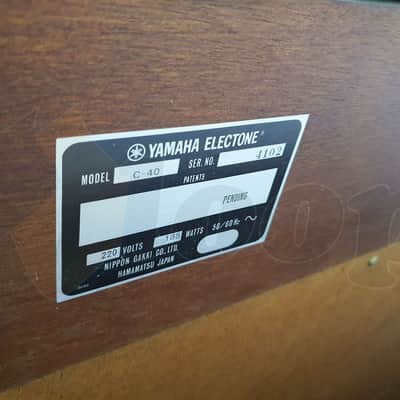 Yamaha Electone C-40 organ image 11