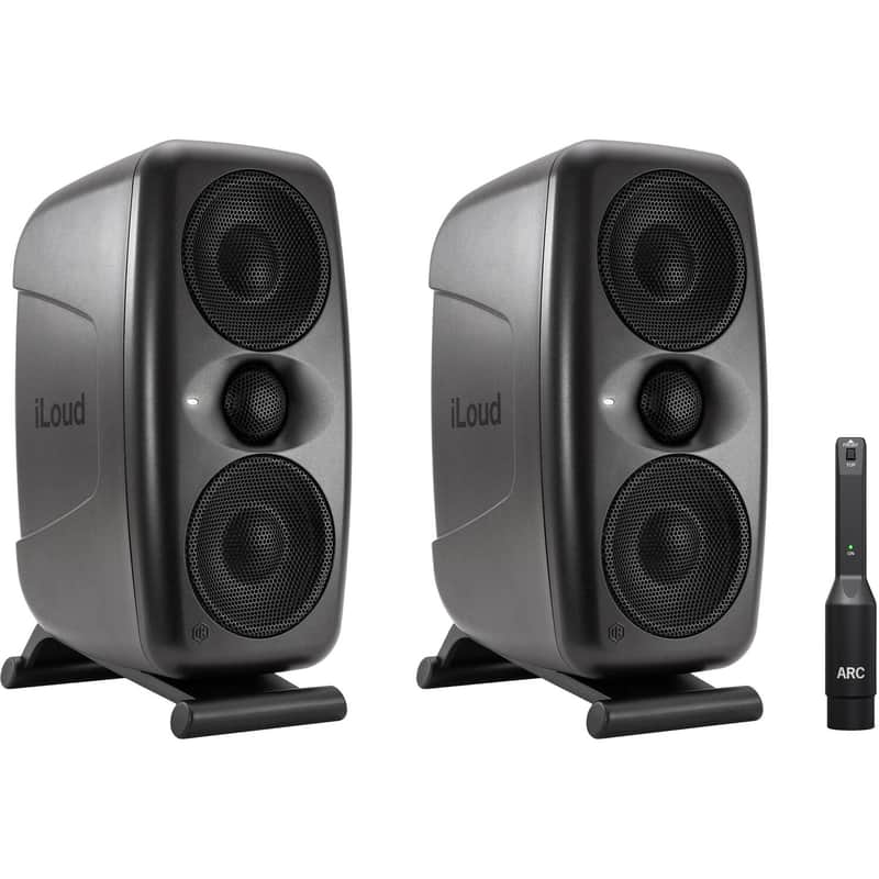 IK Multimedia iLoud MTM MKII Studio Monitors Black (Pair) - ARC mic included image 1