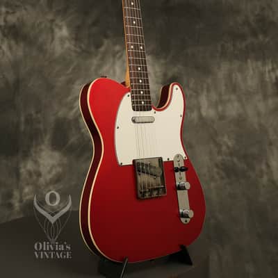 1985 Fender '62 reissue Custom Telecaster Double Bound Candy Apple Red MIJ Japan image 8