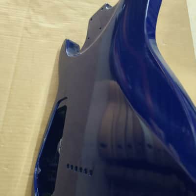 Blue Quilted Maple Top HH Guitat Basswood Body image 5