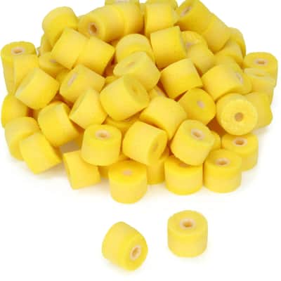 Shure EAYLF1 Replacement Yellow Foam Earphone Sleeves (50 pairs) image 1