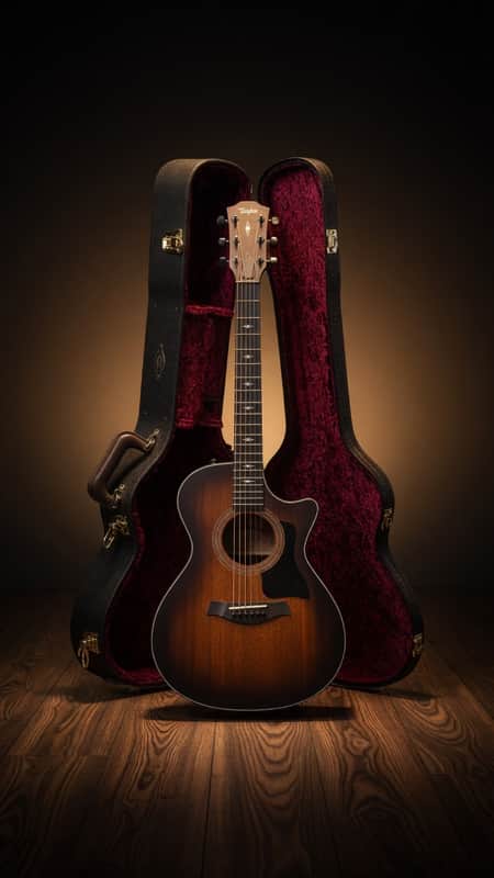 Taylor 322ce Grand Concert Acoustic-Electric Guitar 2020 - Stunning Shaded Edgeburst (deep sunburst tones on the top) image 1