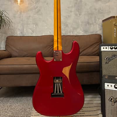 Fender Stratocaster David Gilmour Candy Apple Red Relic 7.2lbs w/ Fender Case imagen 12
