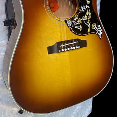 NEW! Gibson Custom Shop Hummingbird Koa/Carpathian Spruce Acoustic-Electric Guitar - Honeyburst - 4.65 lbs - Authorized Dealer! G06299 image 6