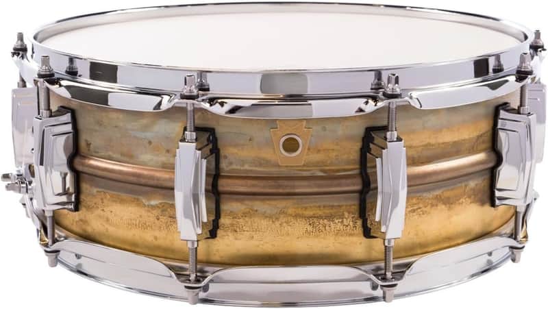 Ludwig Raw Brass Phonic 14x5" Snare Drum (LB454R) image 1