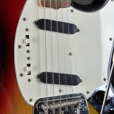 Vintage 1974 Fender Mustang 3 Color Sunburst w/OHSC TSU21018 image 11