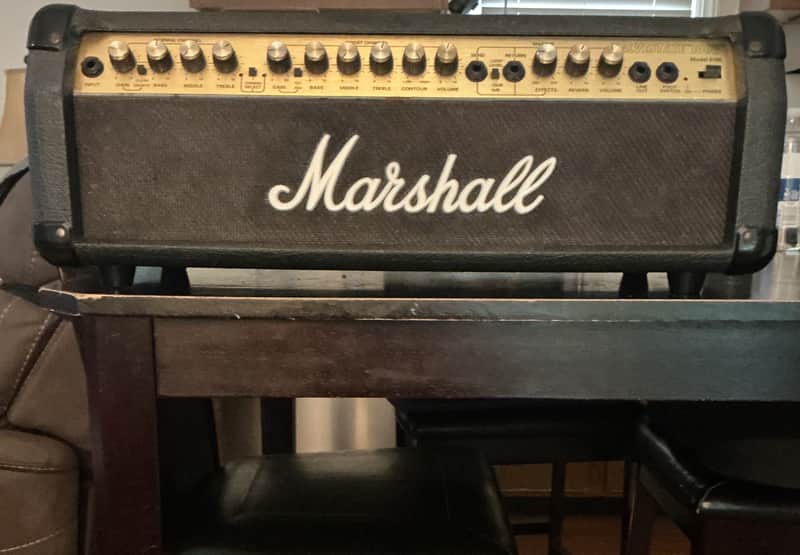 Marshall Valvestate 100V Model 8100 2-Channel 100-Watt Guitar Amp Head 1991 - 1998 - Black image 1