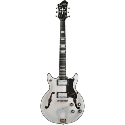 Hagstrom Alvar Semi-Hollow Electric Guitar - Swedish Frost Gloss image 2
