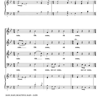 Rain Rain Beautiful Rain Satb A Cappella Ladysmith Black Mambaz image 1