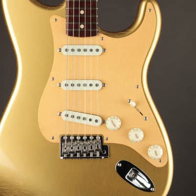 Fender Custom Shop LTD 1957 Stratocaster Rosewood Neck Aged Aztec Gold/DLX Closet Classic image 2