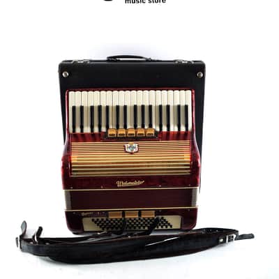 Rare Vintage German Made Top Piano Accordion Weltmeister Gigantilli I - 80 bass + Original Hard Case & Shoulder Straps image 19