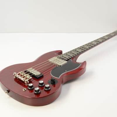 Epiphone EB-3 SG Bass Guitar - Heritage Cherry w/ Gig Bag image 5