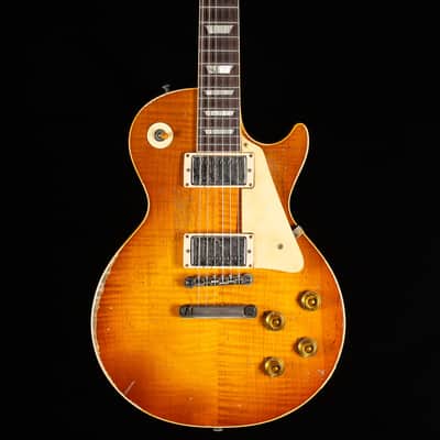 Gibson Custom Shop 1959 Les Paul Standard Mismatched Top BOTB #110 Golden Poppy Burst Murphy Lab Heavy Aged (233) image 3