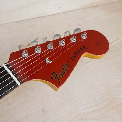 Fender JG-66 Jaguar '62 Reissue CIJ 1997 Candy Apple Red w/ Matching Headstock w/ Gig Bag image 4