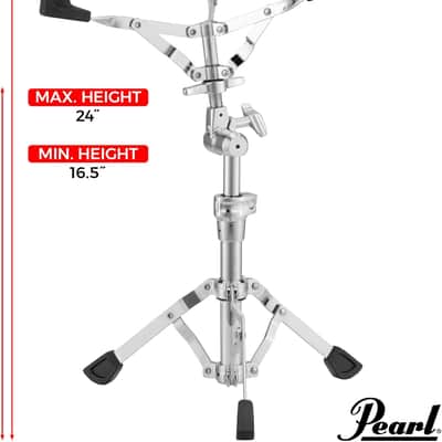 Pearl  S930 Double-Braced Snare Drum Stand with Gearless UniLock Basket Tilter, Heavy Double Braced Legs, and Adjustable Gripping Basked for 10" to 14" Snare Drums. image 2