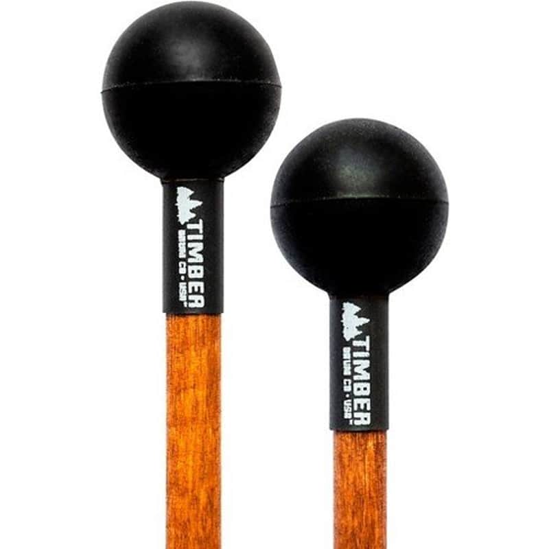Timber Soft Rubber Mallet Pair w/ Birch Handle image 1